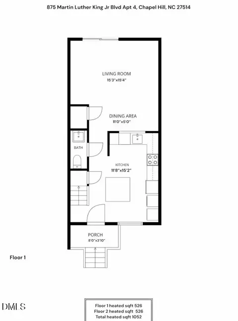 875 Martin Luther King Junior Blvd #4, Chapel Hill, NC 27514