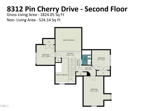 Floorplan - 8312 Pin Cherry Dr, Willow Spring, NC 27592 photo 2 of 2