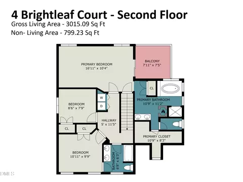 Floorplan - 4 Brightleaf Ct, Durham, NC 27713 photo 3 of 5