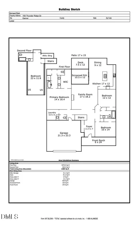 Floorplan - 159 Thunder Ridge Dr, Garner, NC 27529 photo 1 of 1