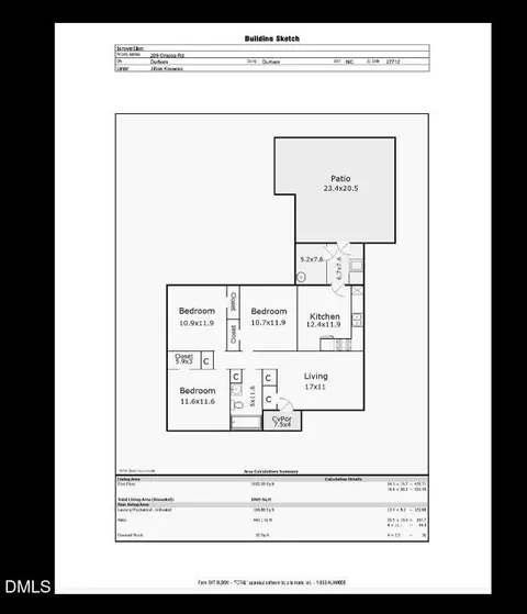 Floorplan - 209 Omega Rd, Durham, NC 27712 photo 1 of 1