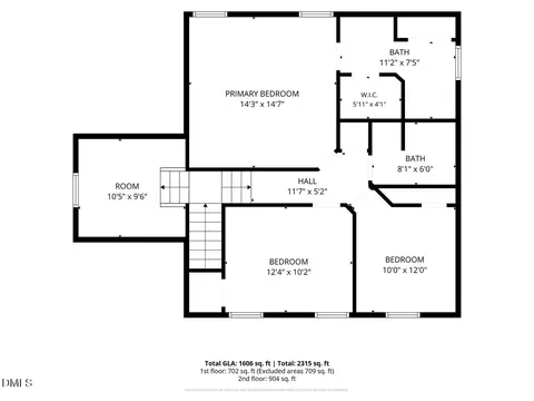 Floorplan - 414 Lodestone Dr, Durham, NC 27703 photo 2 of 3