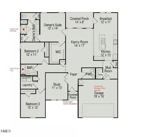 Floorplan - 183 Cheshire Downs Ct, Smithfield, NC 27577 photo 1 of 1
