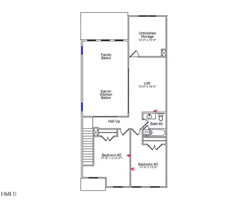 Floorplan - 601 Lanceleaf Ln #9, Durham, NC 27703 photo 2 of 2