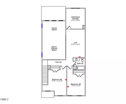 Floorplan - 601 Lanceleaf Ln #9, Durham, NC 27703 photo 2 of 4