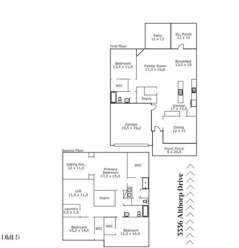 Floorplan - 3336 Althorp Dr, Raleigh, NC 27616 photo 1 of 1