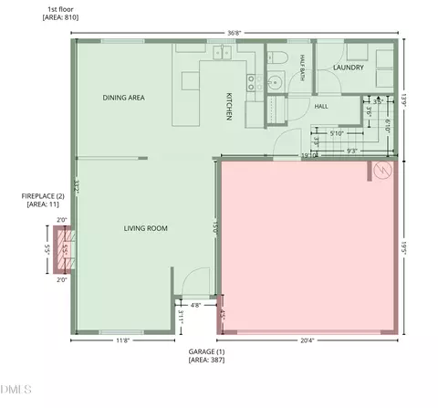 Floorplan - 5214 Interlock Dr, Raleigh, NC 27610 photo 2 of 6