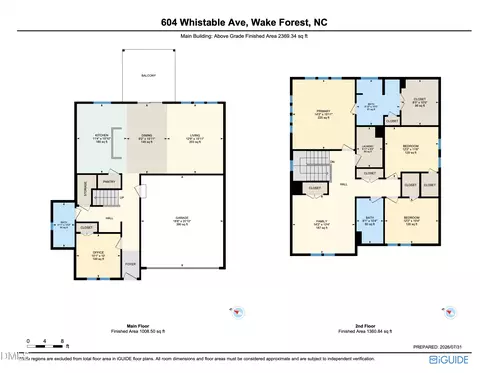 Floorplan - 604 Whistable Ave, Wake Forest, NC 27587 photo 1 of 4