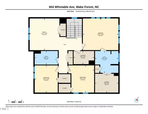 Floorplan - 604 Whistable Ave, Wake Forest, NC 27587 photo 3 of 4