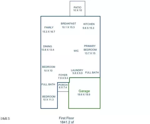 Floorplan - 132 Daneborg Rd, Durham, NC 27703 photo 2 of 2