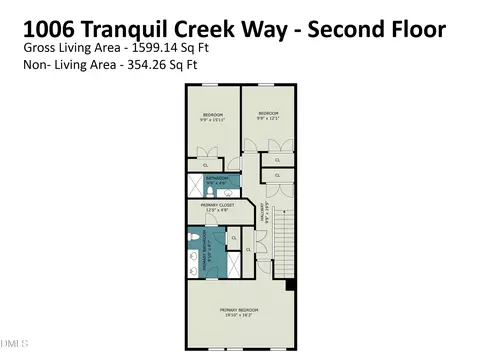 Floorplan - 1006 Tranquil Creek Way, Wake Forest, NC 27587 photo 2 of 2
