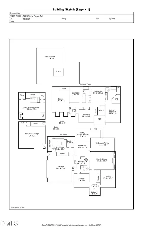 Floorplan - 5809 Stone Spring Rd, Raleigh, NC 27613 photo 2 of 2