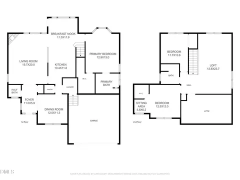 Floorplan - 2614 Oleander Dr, Durham, NC 27703 photo 3 of 3