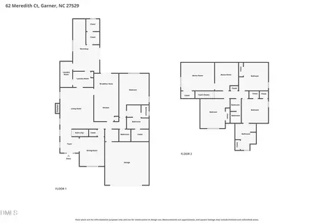 Floorplan - 62 Meredith Ct, Garner, NC 27529 photo 1 of 1