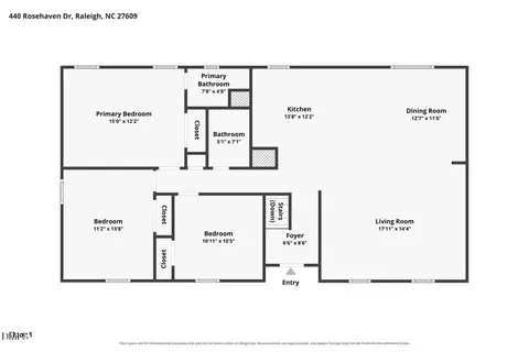 440 Rosehaven Dr, Raleigh, NC 27609