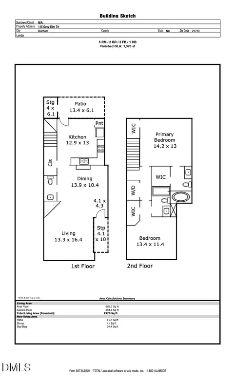 Floorplan - 115 Grey Elm Trl, Durham, NC 27713 photo 1 of 1