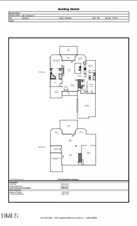 Floorplan - 901 S Bend Dr, Durham, NC 27713 photo 1 of 1