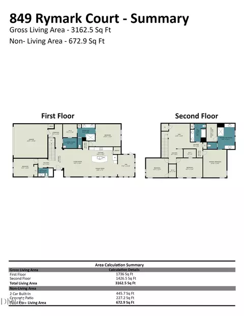 Floorplan - 849 Rymark Ct, Cary, NC 27513 photo 6 of 6