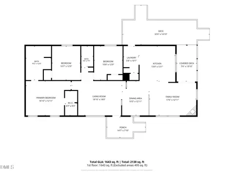 Floorplan - 13816 Labaron Dr, Willow Spring, NC 27592 photo 1 of 1