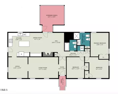 Floorplan - 606 Crestview Dr, Durham, NC 27712 photo 1 of 1