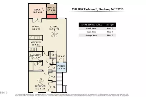 Floorplan - 3331 Tarleton E #B 08, Durham, NC 27713 photo 1 of 1