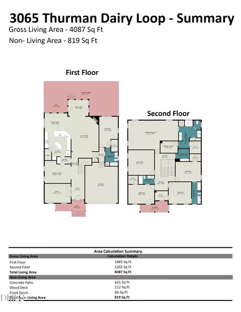 Floorplan - 3065 Thurman Dairy Loop, Wake Forest, NC 27587 photo 1 of 1