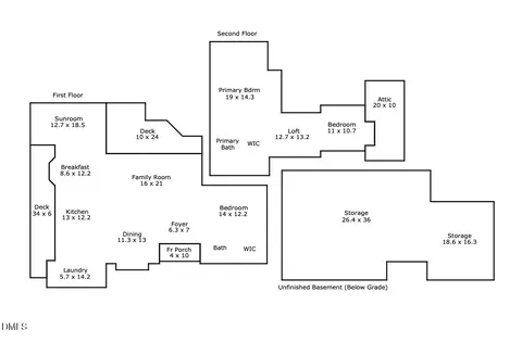 Floorplan - 1024 Reca Rd, Garner, NC 27529 photo 1 of 2