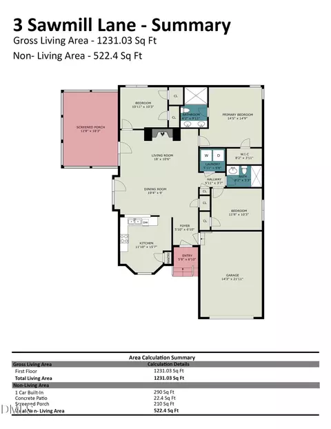 Floorplan - 3 Sawmill Ln, Durham, NC 27712 photo 2 of 2