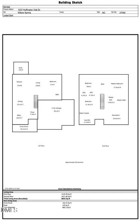 Floorplan - 1237 Huffington Oak Dr, Willow Spring, NC 27592 photo 1 of 1