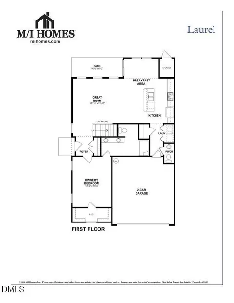 Floorplan - 142 Skyros Loop, Cary, NC 27519 photo 3 of 4