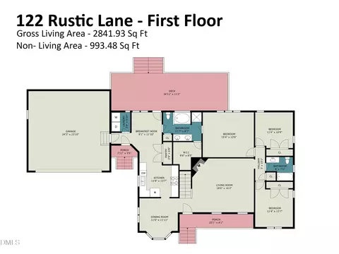 Floorplan - 122 Rustic Ln, Smithfield, NC 27577 photo 1 of 2
