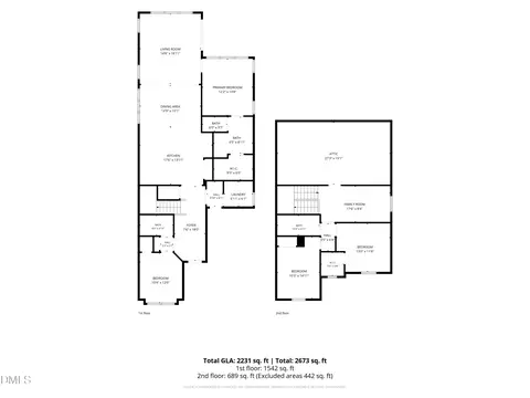 Floorplan - 2501 Maplemere Ct, Durham, NC 27703 photo 1 of 1