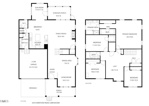 Floorplan - 2472 Everstone Rd, Wake Forest, NC 27587 photo 1 of 2