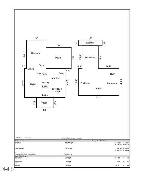 Floorplan - 1713 Avondale Dr, Durham, NC 27701 photo 1 of 1