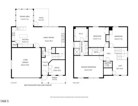 Floorplan - 860 Stackhurst Way, Wake Forest, NC 27587 photo 1 of 1