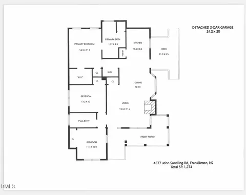4577 John Sandling Rd, Franklinton, NC 27525