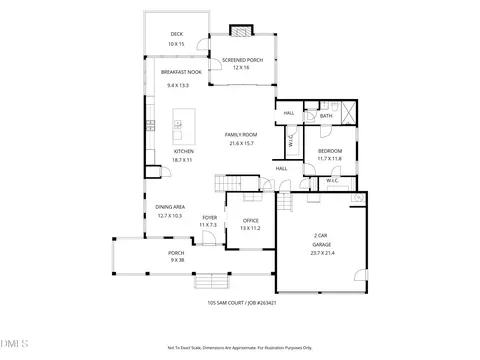 Floorplan - 105 Sam Ct, Wake Forest, NC 27587 photo 1 of 3