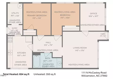 Floorplan - 111 N Mccaskey Rd, Williamston, NC 27892 photo 1 of 1
