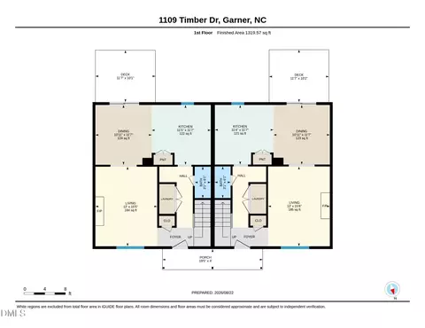 Floorplan - 1109 Timber Dr, Garner, NC 27529 photo 1 of 2