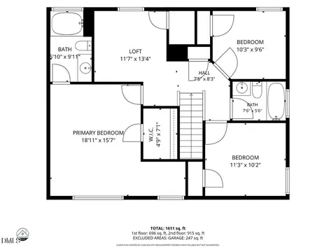 Floorplan - 3303 Glennstone Dr, Durham, NC 27704 photo 2 of 3