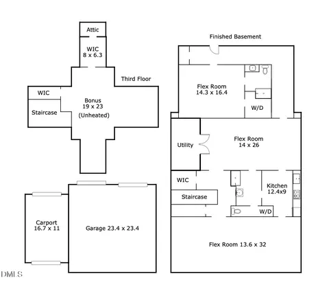 Floorplan - 1106 9th St, Durham, NC 27705 photo 2 of 2