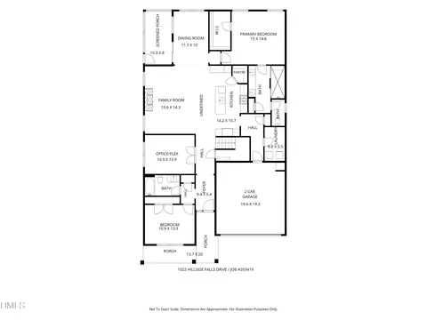 Floorplan - 1022 Hillside Falls Dr, Wake Forest, NC 27587 photo 2 of 6