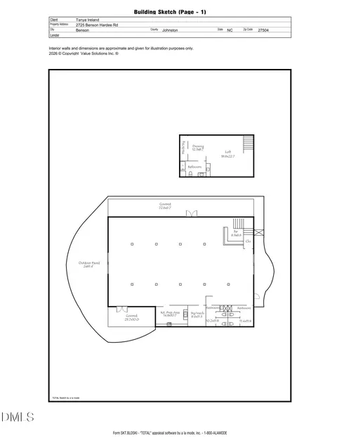Floorplan - 2725 Benson Hardee Rd, Benson, NC 27504 photo 1 of 2