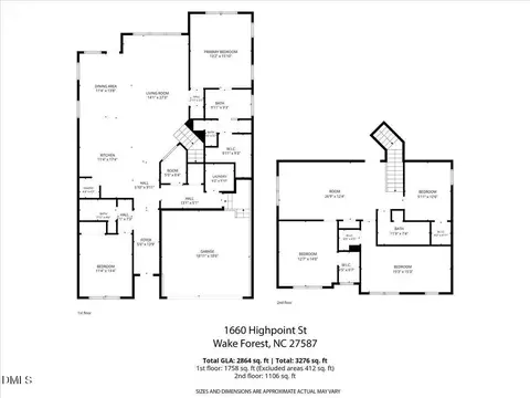 Floorplan - 1660 Highpoint St, Wake Forest, NC 27587 photo 5 of 5