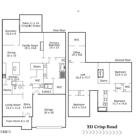 Floorplan - 211 Crisp Rd, Durham, NC 27713 photo 1 of 1
