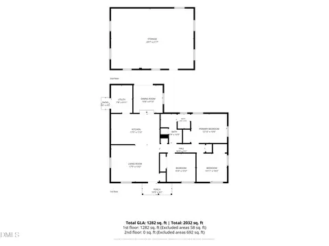 Floorplan - 111 Emerald Cir, Durham, NC 27713 photo 1 of 2