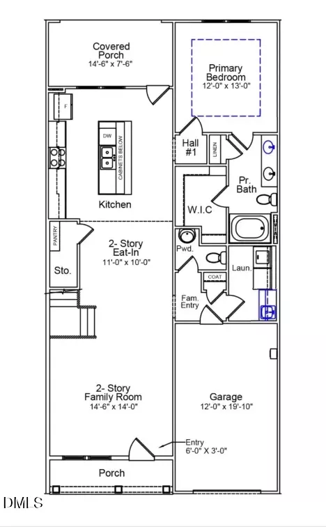Floorplan - 613 Lanceleaf Ln #15, Durham, NC 27703 photo 1 of 2