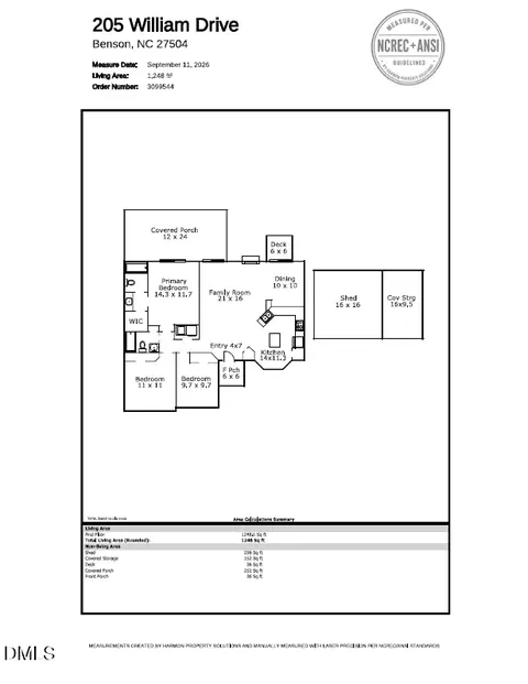 Floorplan - 205 William Dr, Benson, NC 27504 photo 1 of 1