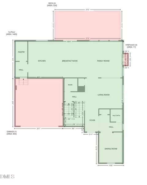 Floorplan - 509 Ferry Ct, Wake Forest, NC 27587 photo 2 of 3