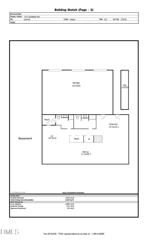 Floorplan - 1312 Buffaloe Rd, Garner, NC 27529 photo 3 of 3